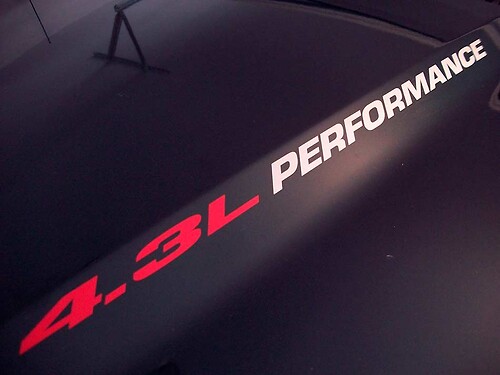 4,3L Performance Motorhauben Vinyl-Aufkleberset für GMC Sierra 1500 & Chevy Silverado 1500