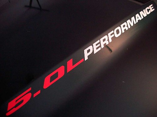 5.0L Performance Hauben-Vinylaufkleber-Set für Musclecar Truck