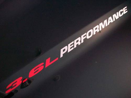 3.6L PERFORMANCE Motorhaubenaufkleber 2013 Dodge Ram Truck V6-Motor Chevy Camaro
