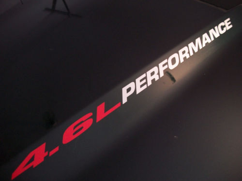 4,6L Performance Motorhauben-Vinylaufkleber für Musclecar V8 Autos und Trucks