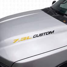 7,3L Custom Hauben-Vinyl-Aufkleberset für Musclecar Truck F250 F350_10