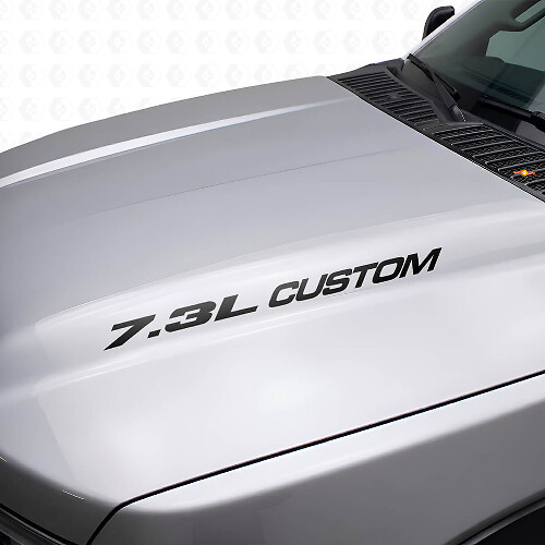 Neuer 7,3L POWERSTROKE Motorhaubenaufkleber, Emblem-Stil, Aufkleber für Musclecar F250 F350 Turbo Diesel
