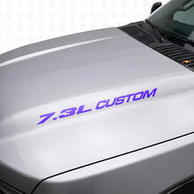 Neuer 7,3L POWERSTROKE Motorhaubenaufkleber, Emblem-Stil, Aufkleber für Musclecar F250 F350 Turbo Diesel
_2