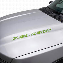 Neuer 7,3L POWERSTROKE Motorhaubenaufkleber, Emblem-Stil, Aufkleber für Musclecar F250 F350 Turbo Diesel
_3