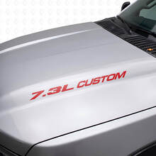 Neuer 7,3L POWERSTROKE Motorhaubenaufkleber, Emblem-Stil, Aufkleber für Musclecar F250 F350 Turbo Diesel
_4