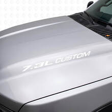 Neuer 7,3L POWERSTROKE Motorhaubenaufkleber, Emblem-Stil, Aufkleber für Musclecar F250 F350 Turbo Diesel
_5