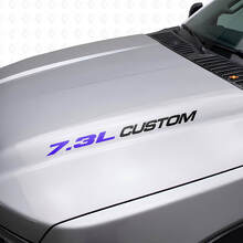Neuer 7,3L POWERSTROKE Motorhaubenaufkleber, Emblem-Stil, Aufkleber für Musclecar F250 F350 Turbo Diesel
_7