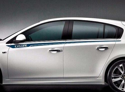 Pinstripe Seiten-Tür Vinyl-Aufkleber Set für Chevrolet Cruze
