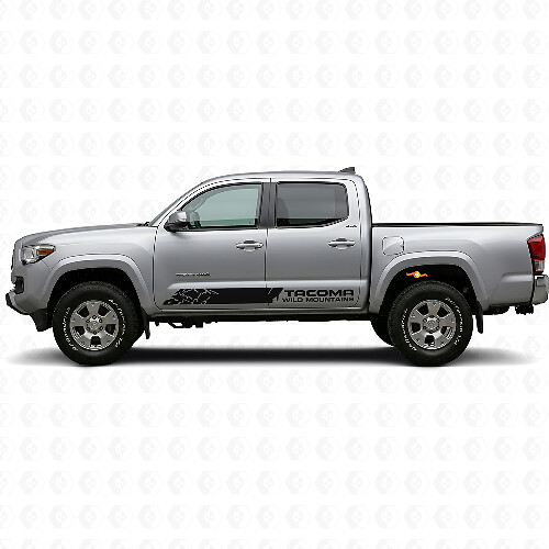  Wild Mountains Seitenstreifen Vinylaufkleber-Set für Toyota Tacoma 2016