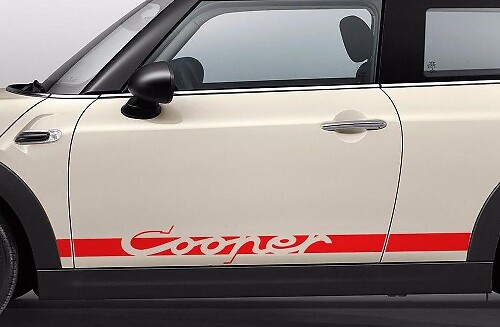 Mini Cooper S F56 2014-2016 - Seitenstreifengrafik Porsche Carrera RS style-1