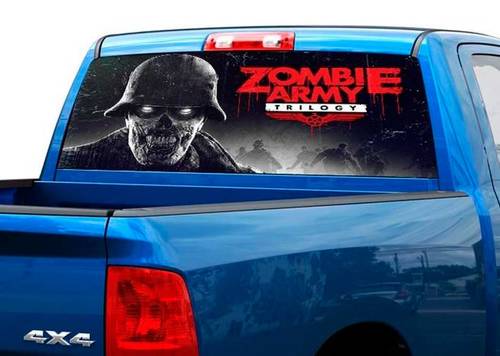 Zombie Army Heckscheibenaufkleber Pick-up Truck SUV Car
