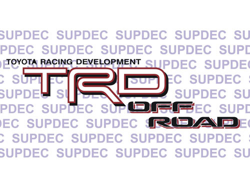 TRD Off Road Tacoma Tundra Quarter Panel Decals Aufkleber Off Road