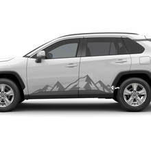 Berge Rocker Panel Seitentüren Aufkleber Aufkleber für Toyota Rav4 Rav 4
 3