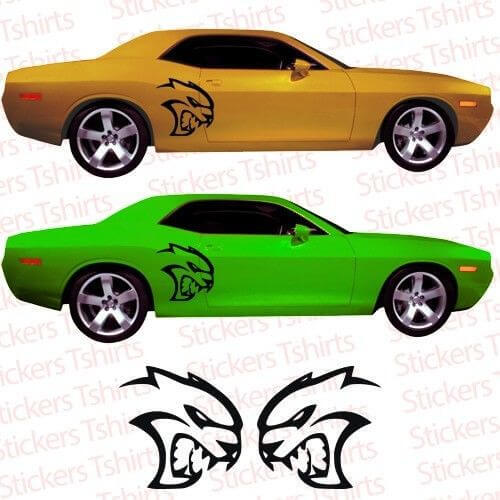 Hellcat-Stil Tür-Vinylaufkleber für Dodge Challenger