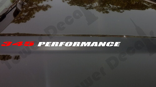 345 Performance Motorhauben-Vinylaufkleber-Set für Dodge Ram Charger und Magnum