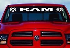 Dodge Ram Windschutzscheibenaufkleber mit Logos 44x4 Ram, SRT8, Hemi, SRT10, srt10