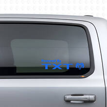 Angetrieben von benutzerdefiniertem Fenster-Vinylaufkleber für Dodge Ram_2