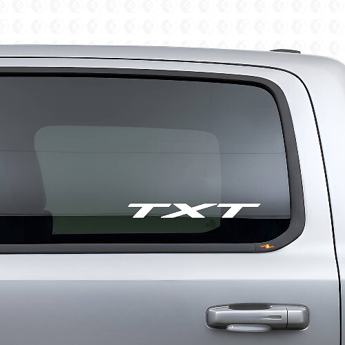 Maßgeschneiderter Text Seitenfenster Vinyl-Aufkleber für Dodge Ram_1
