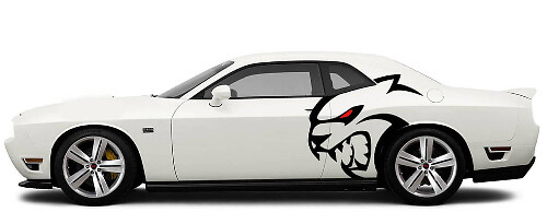 Hellcat Heckkotflügel Vinyl-Aufkleber-Set für Dodge Challenger