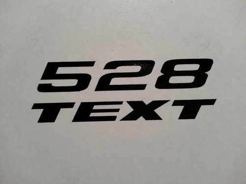 Benutzerdefinierter Text 528 Schriftzug Aufkleber Dekor für Dodge Challenger, Charger, Chrysler Magnum und Plymouth Cuda