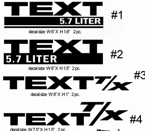 Benutzerdefinierte T/X ausgestanzte Vinyl-Decal-Aufkleber für Dodge Challenger