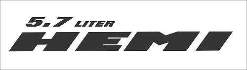 5,7 Liter HEMI Style Vinyl-Aufkleber