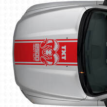 Hemi Stil Heckseiten- & Motorhaubenstreifen Vinyl-Aufkleber Set für Dodge Ram 1500 2500_7