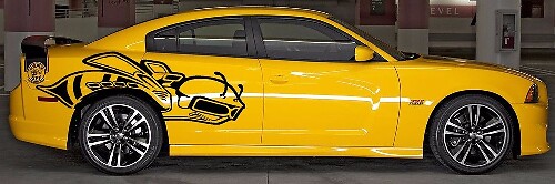 Super Bee Seiten-Vinylaufkleber-Kit für Dodge Charger 2013-2014
