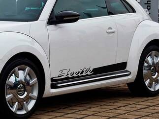 VW Volkswagen Beetle 2012-2016 Seitenstreifen Porsche Script Grafik Aufkleber