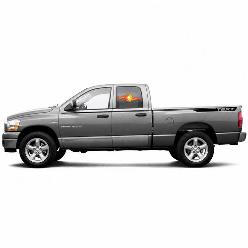 Individuelle Textstil-Streifen Seiten-Vinyl-Aufkleber für Dodge Ram 1500
