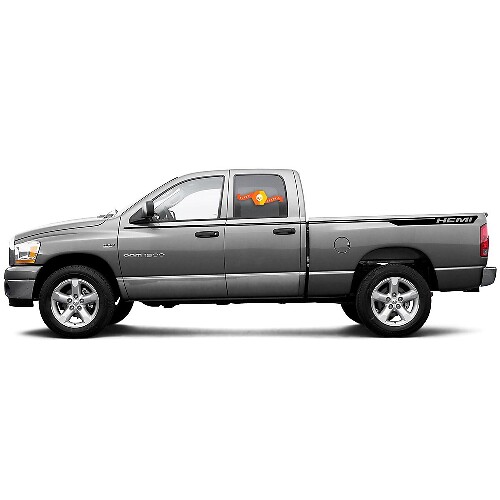 Hemi Style Streifen Seiten Vinyl Aufkleber für Dodge Ram 1500