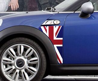 Ein Panel Mini Cooper R56 Union Jack Kotflügel-Grafikaufkleber mit britischer Flagge