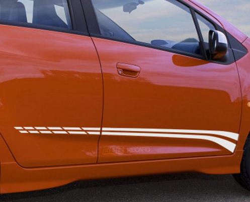 Chevrolet Spark Chevy Türlinien-Aufkleber mit seitlichen Streifen