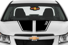 Rally Motorhauben-Streifen Vinyl-Aufkleber Für Chevy Cruze 2011-2014_2