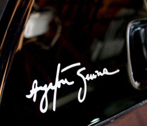 Ayrton Senna Signatur Fenster Vinyl Aufkleber Sticker