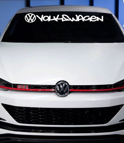 VW Volkswagen Windschutzscheibe Schriftzug Aufkleber Aufkleber Jetta Gti Vw Buggy Beetle