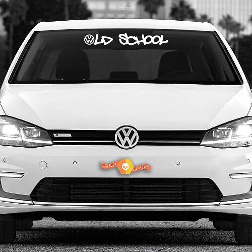 Old School VW Windschutzscheiben Vinyl-Aufkleber für Volkswagen