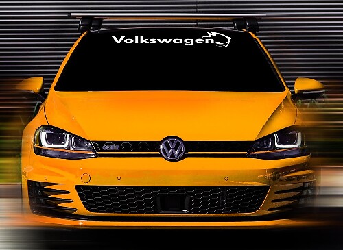Markenschriftzug Windschutzscheiben-Vinylaufkleber für Volkswagen