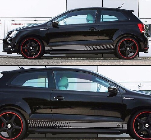 Aufkleber Aufkleber Racing Stripes Kit für Volkswagen VW Polo R Fender Bumper Panel gt