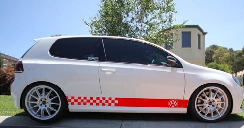 Aufkleber Aufkleber Stripes Kit für Volkswagen Golf Mk4 Mk5 Mk6 Mk7 Emblem Abzeichen Körper
