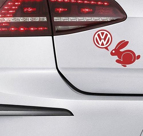 VW Kaninchen Sport Auto Aufkleber Vinyl Aufkleber Golf GTI Kaninchen Passat Jetta Volkswagen
