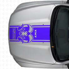 Hemi Custom Text Motorhauben-Streifen Vinyl-Aufkleber für Dodge Ram 1500 2500_2