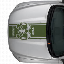 Hemi Custom Text Motorhauben-Streifen Vinyl-Aufkleber für Dodge Ram 1500 2500_3