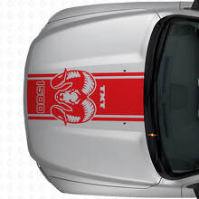 Hemi Custom Text Motorhauben-Streifen Vinyl-Aufkleber für Dodge Ram 1500 2500_4