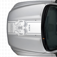 Hemi Custom Text Motorhauben-Streifen Vinyl-Aufkleber für Dodge Ram 1500 2500_5