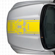 Hemi Custom Text Motorhauben-Streifen Vinyl-Aufkleber für Dodge Ram 1500 2500_6