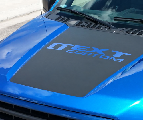 Benutzerdefinierter Text Motorhauben-Streifen Vinyl-Aufkleber Grafik für Musclecar Truck 2015-2016