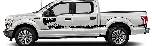 2014 2015 2016 Ford F-150 F150 Side Hockey Stripes Schlammspritzer