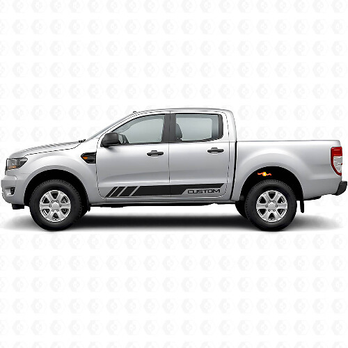 Spezialbedrucktes Vinyl-Aufkleberset mit Seitenstreifen für Musclecar Ranger T6 2011-2017