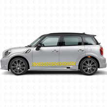 Schachbrett-Seitenstreifen Vinyl-Aufkleber-Set für Mini Countryman R60_5